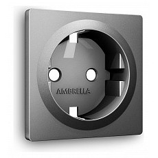 Накладка для розетки с заземлением ambrella volt quant ap6560
